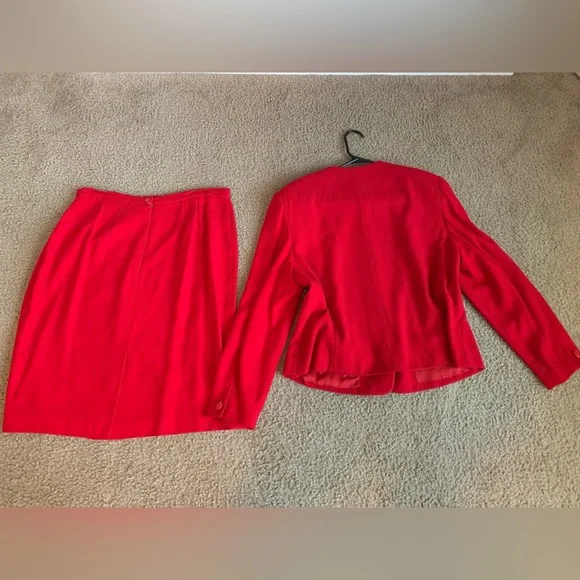 Worthington Red Women Skirt Suit - Picture 2 of 3